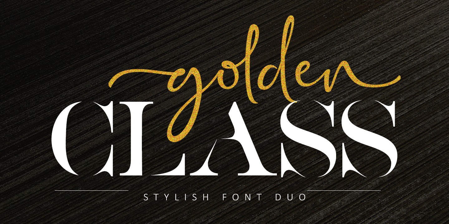 Golden Class Font Duo Class Serif Font preview